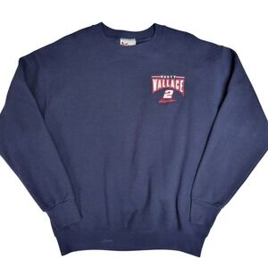 Vintage‎ Rusty Wallace NASCAR Chase Authentics Navy Crewneck Sweatshirt Large